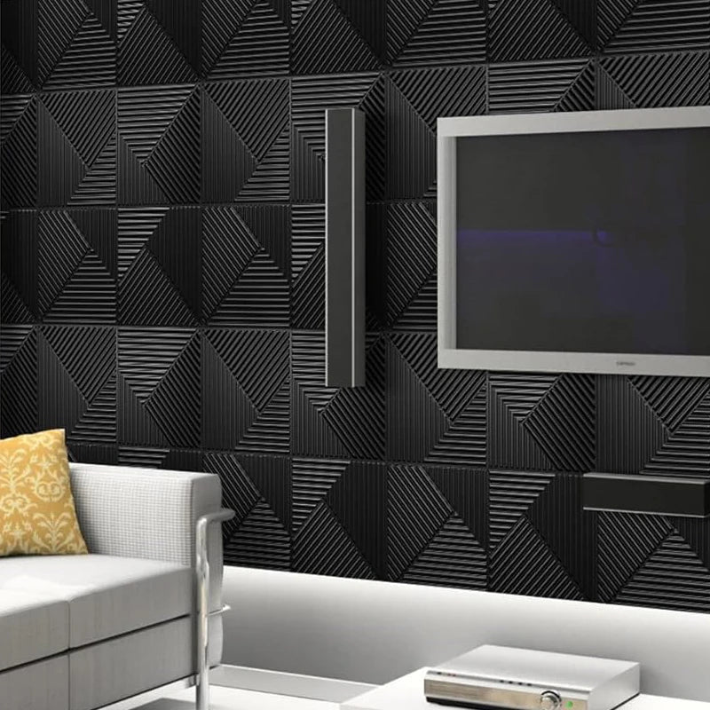 12 Pcs 30cm 3D wall sticker decorative ceiling living room Wood grain wallpaper waterproof 3D Wall panel bathroom kitchen Hotel