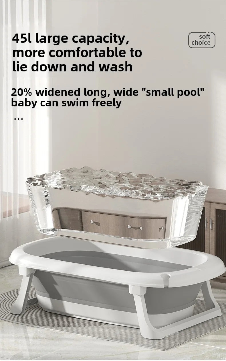 Baby Bath Tub Set with Hanger,Newborn Tub,Non-slip,Complete Bathing Set,Baby Bath Basin,Durable Bathtub,Plastic Baby Bathtub