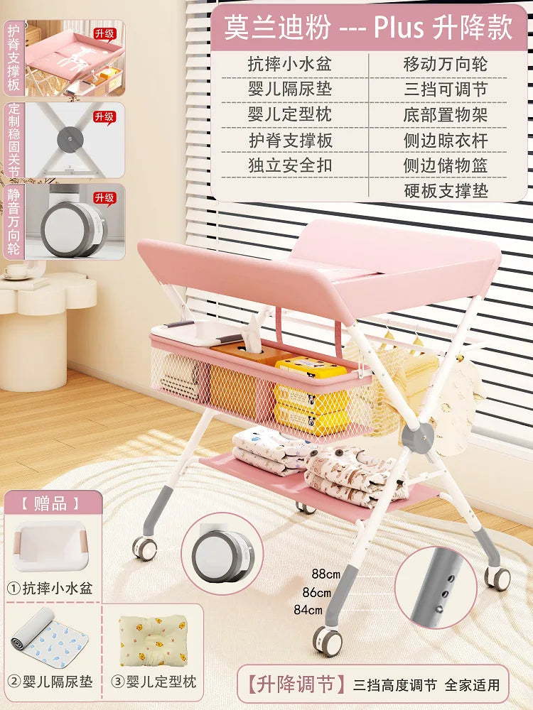 Baby Care Table Portable Multi-functional Baby Changing Table Children's Massage Foldable Bath Table