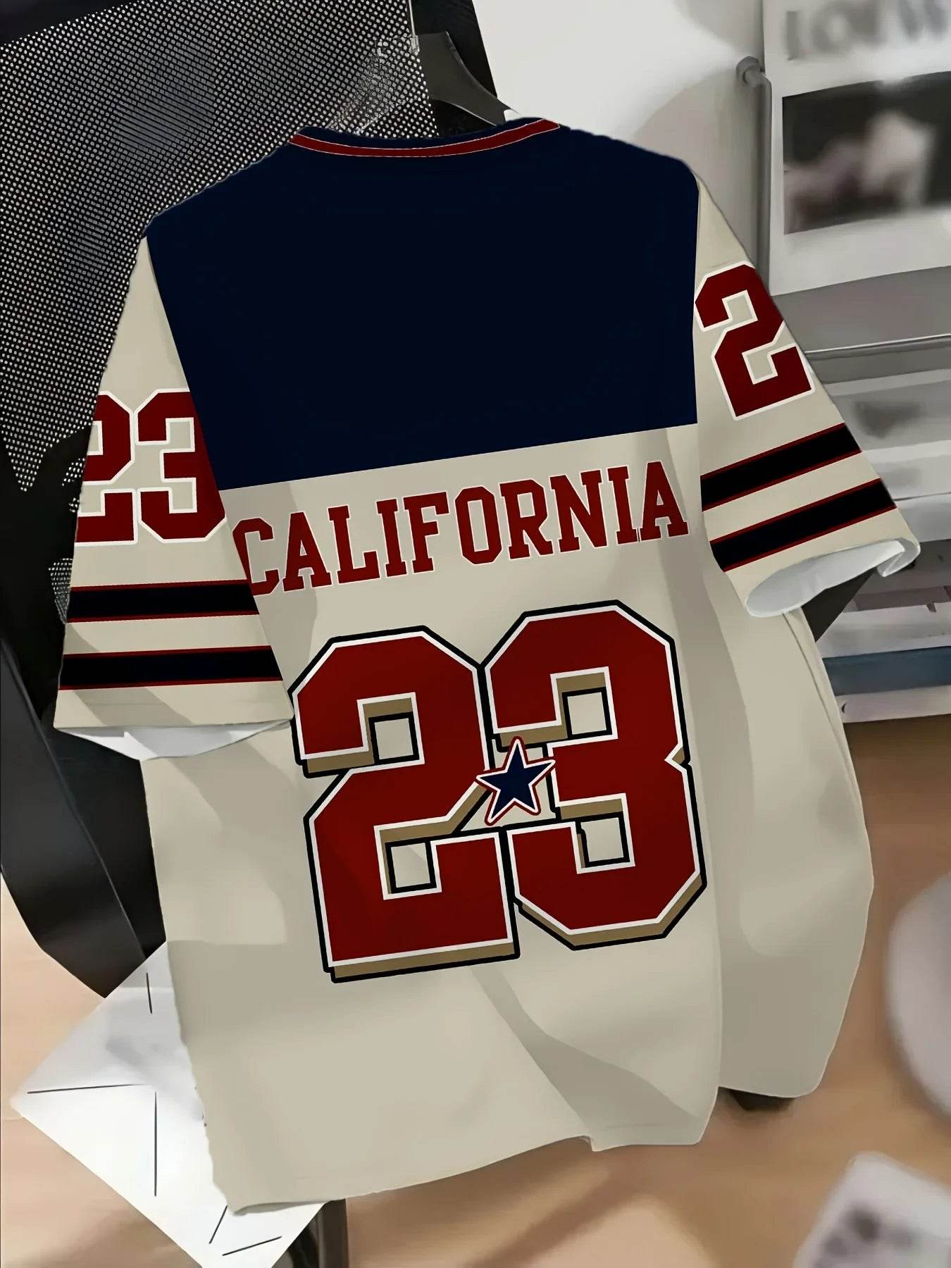 The 2025 summer new men's casual T-shirt features 3D letter printing and quick-drying sport polyester fiber - AIAZ