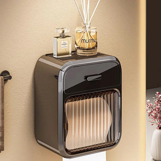 Toilet Paper Box Toilet Paper Roll Storage Rack Bathroom Roller Tissue Holder Wall Mounted Tissue Boxes Bathroom Accessories