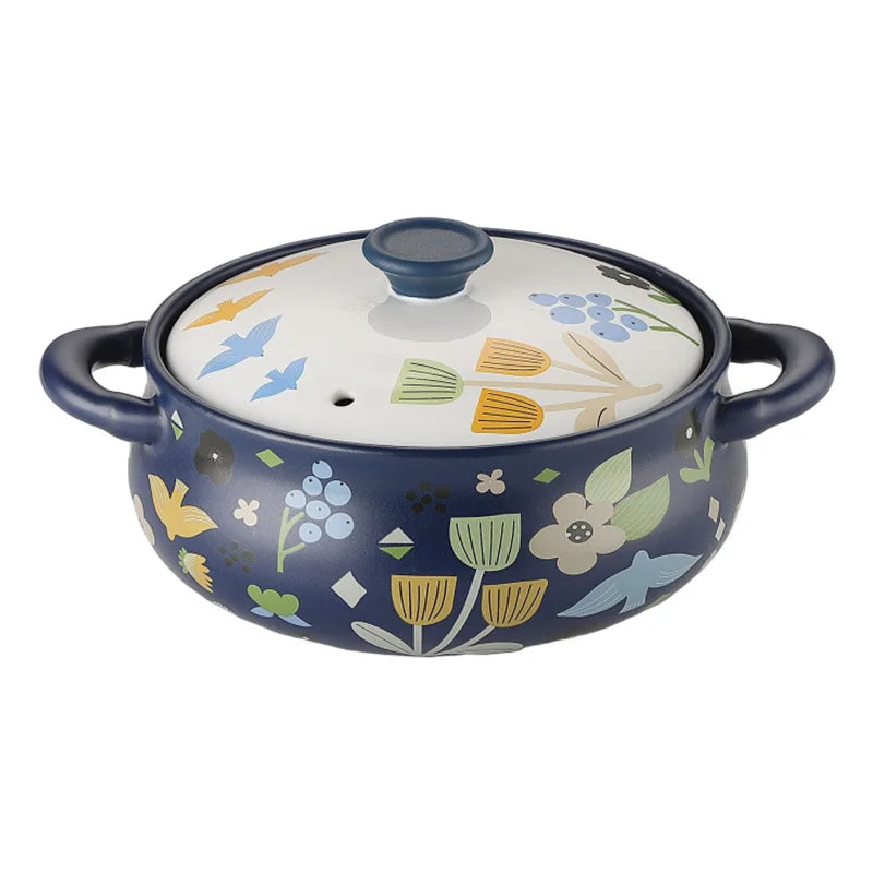 Korean Ceramic Casserole Creative Drum-shaped Stew Pot Spodumene Saucepan Kitchen Pan Home Cookware Cooking Tools Clay Pot