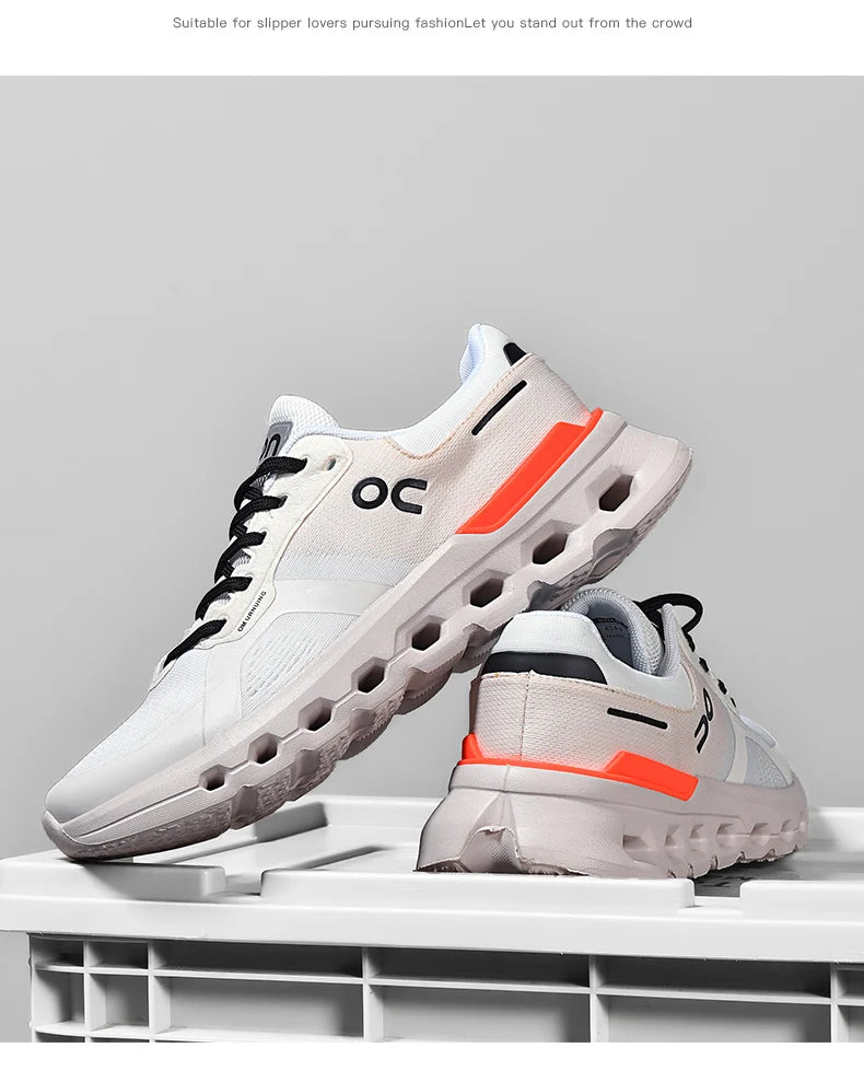 Fluorescence Running Shoes Men Training Marathon Sports Breathable Lightweight Women's Comfortable Nonskid Leisure Sneakers