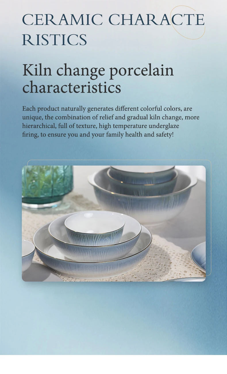 Luxury Ceramic Tableware Sets 24PCS Bone China Cutlery Microwave Dishwasher Safe Durable Elegant Ceramic Plates Dinner Sets