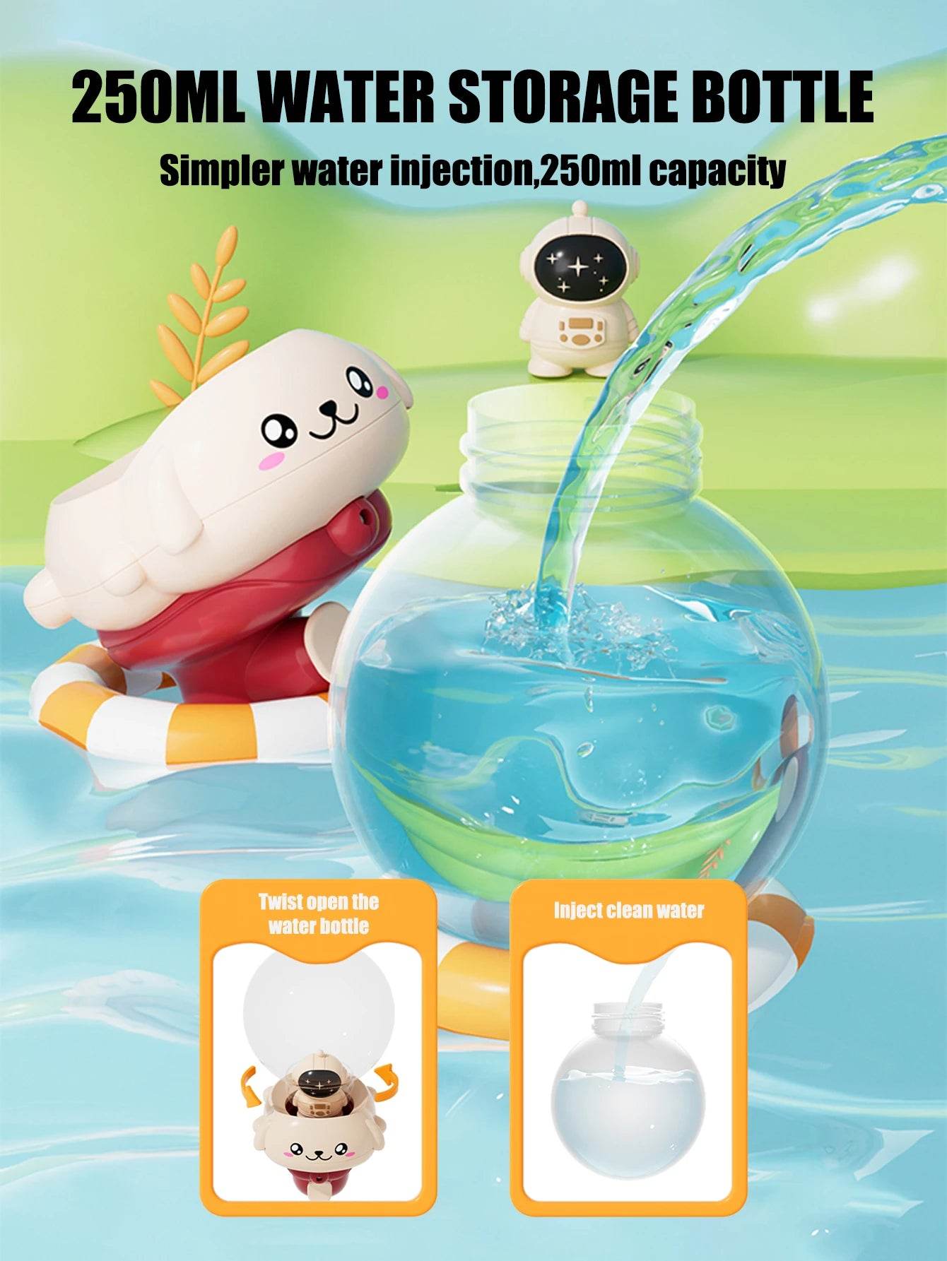 Baby Bath Toy, Bathing Cute Elephant Shower Swimming Water Spraying Clouds Shower Bath Toy For Kids Water Playing Toy - AIAZ