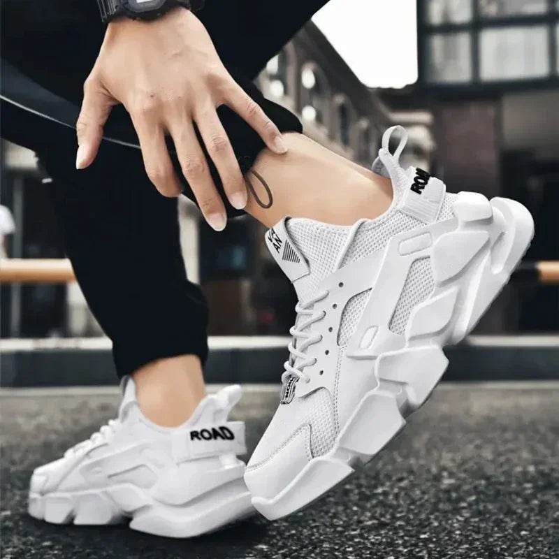 Sneakers for Men Autumn Breathable Casual Shoes Outdoor Lightweight Platform Fashion Elastic Socks Low Top Vulcanized Shoes 2024 - AIAZ