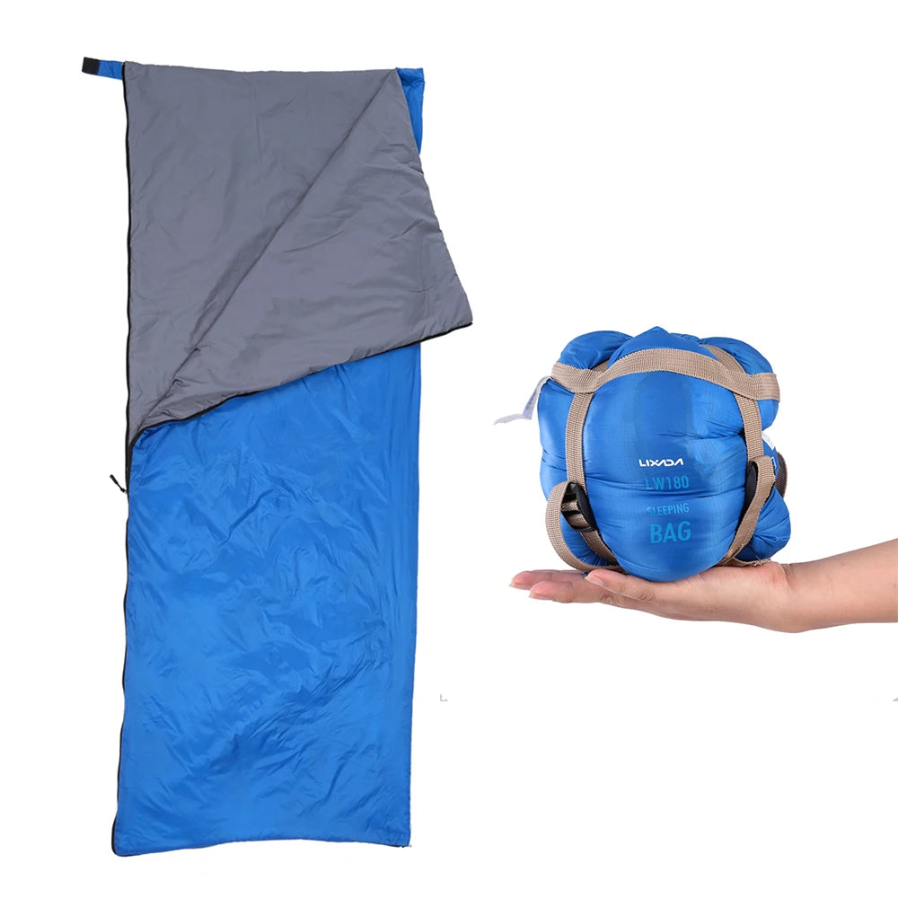 LIXADA Envelope Sleeping Bag Adult Camping Outdoor Mini Walking beach Sleeping Bags Ultralight Travel Bag Spring Autumn