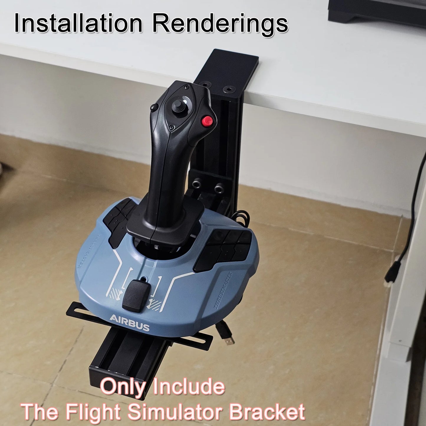 Flight Simulator Joystick THROTTLE STICK Desktop Mounting Bracket For Logitech X56 X55 X52 Thrustmaster T16000M TCA VKB WINWING