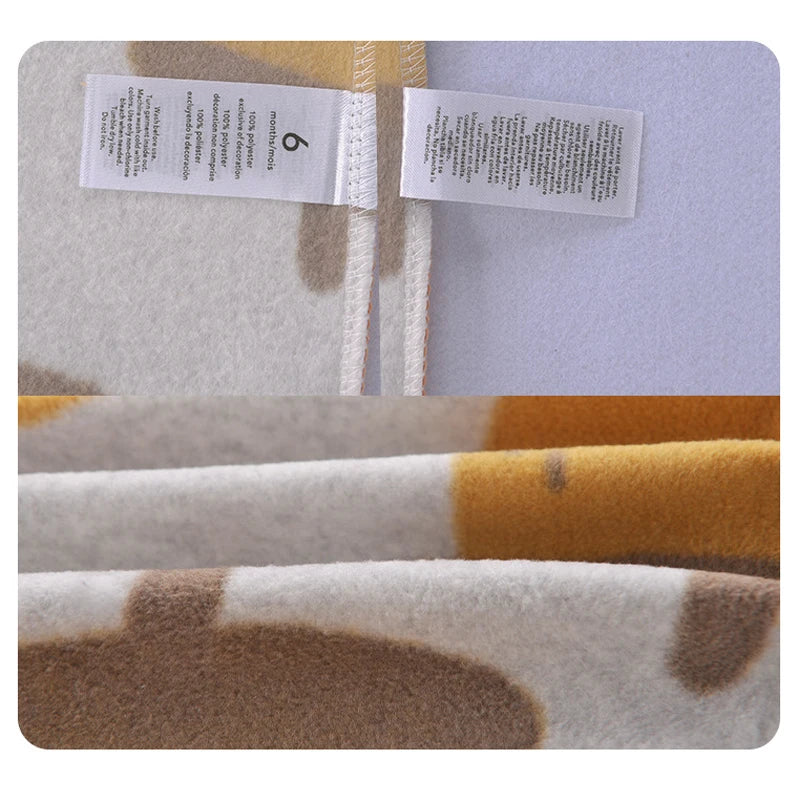 Winter Baby Boy Girl Rompers Clothes Zipper Fleece Autumn Warm Newborn Infants Pajamas Outfit Animal Jumpsuit Clothing 0 -12 M