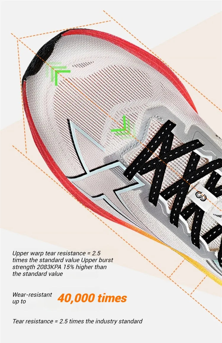 Xtep Women Running Shoes 2000km 3.0 2025 Spring Lightweight Cushioned Wear-Resistant Training Jogging Sneakers  875118110034