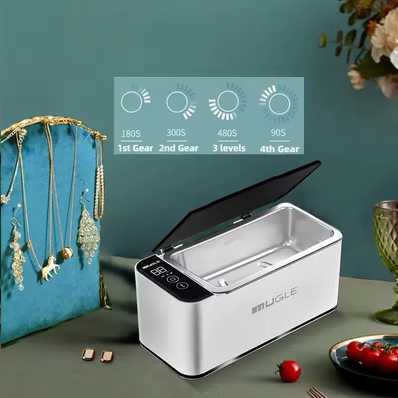 Ultrasonic Cleaner 35W Household Ultrasonic Glasses Jewelry Cleaner 500ML High-frequency Vibration Cleaning Multifunctional Tool