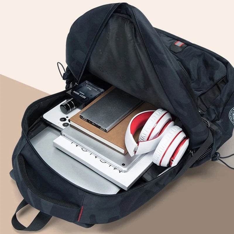 Backpack Primary School Middle School Students High School Bags Large Capacity Ultra-light Load Reduction Outdoor Travel Busines - AIAZ