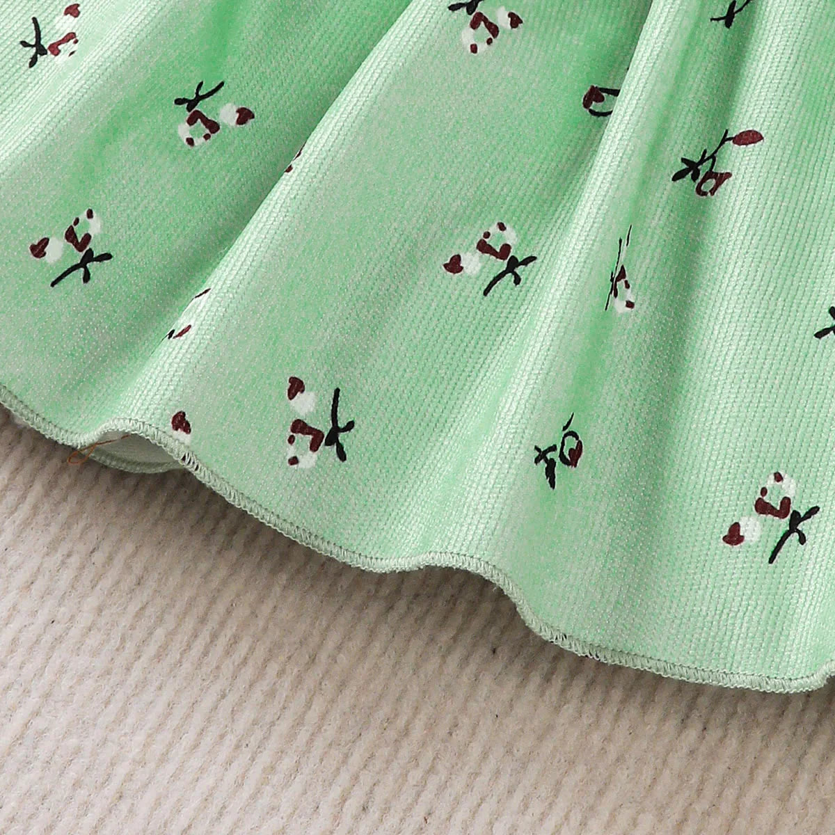 2pc/Set childrens' baby girl Dress Color blocking Broken flowers Big Bow Princess Dress+Headband 0-24 Months Baby Fashion Dress