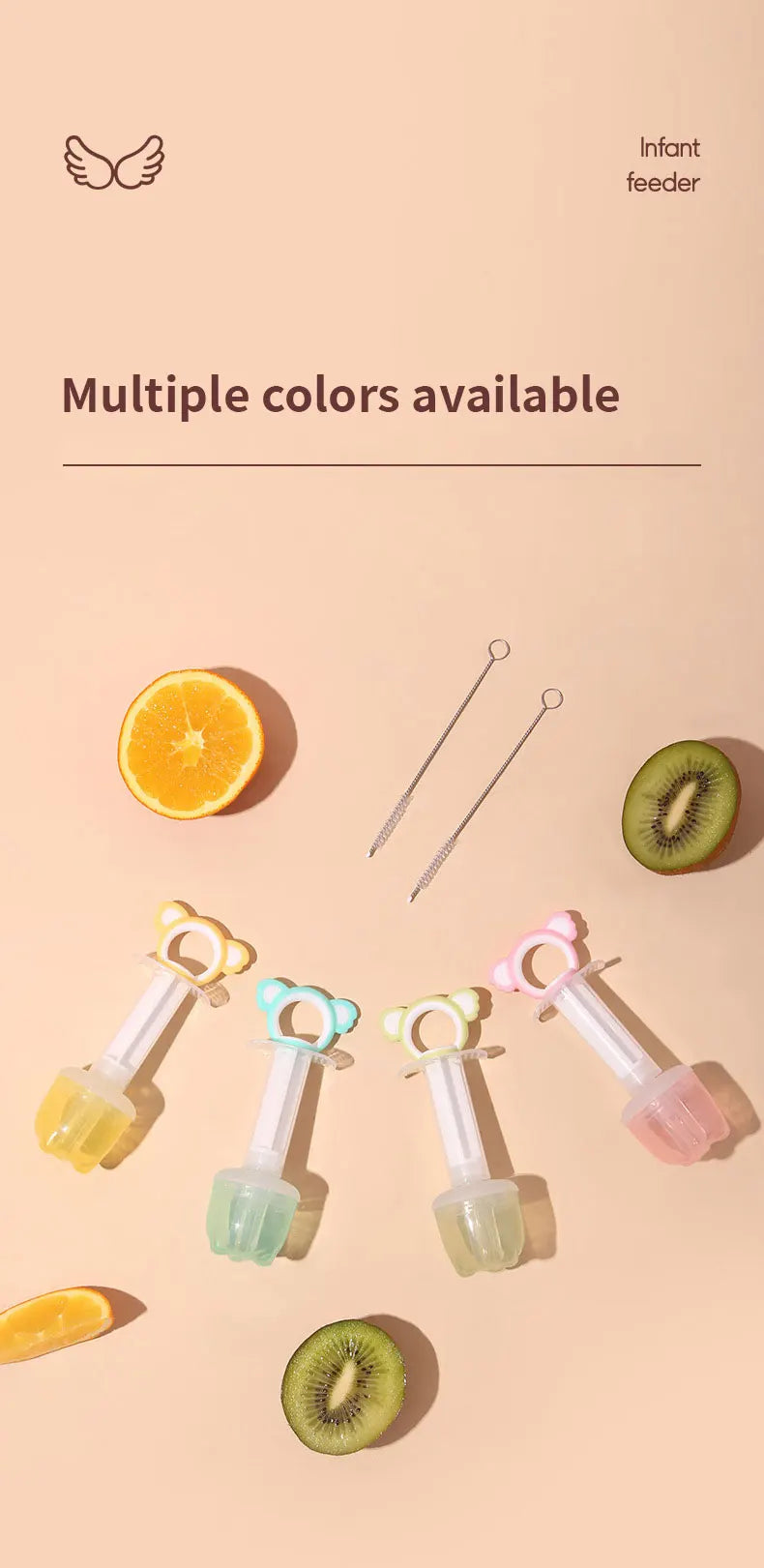 New Medicine Feeder Needle Feeder Baby Syringe Feeder Newborn Dropper Squeeze Fruit Juice Dropper Dispenser Pacifier Accessory