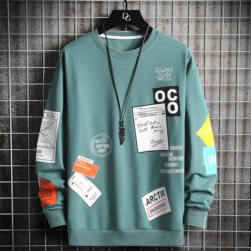 Sweatshirt for Mens Clothing New in Hoodies & Sweatshirts Hoodies Anime Y2k Clothes Sport Gym Graphic Hoodie Men Goth - AIAZ