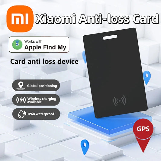 Xiaomi Wallet Anti-loss Card Location Tracking GPS Smart Locator Bluetooth Ultra-thin Wireless Charge Card For iPhone Find My ﻿