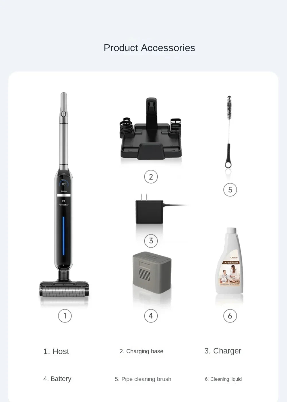 jimmy P4 Polaris Household Vacuum cleaner Floor cleaner Vacuum mop Floor Dry and wet integrated cleaner to remove bacteria Origi