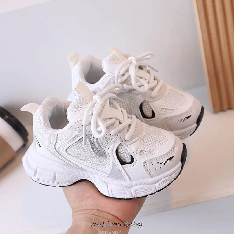 Spring/Autumn Breathable Mesh Casual Shoes for Boys Girls Kids Sneakers Footwears Flats Sport Running Shoes 3 Color