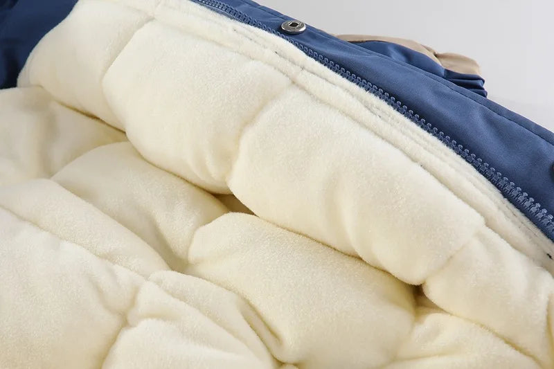 Winter Children Ski Suit Thicken Waterproof Baby Jumpsuit Warm Baby Girl Snow Wear Plus Velvet Infant Clothes Boys Coat 1-5 Year