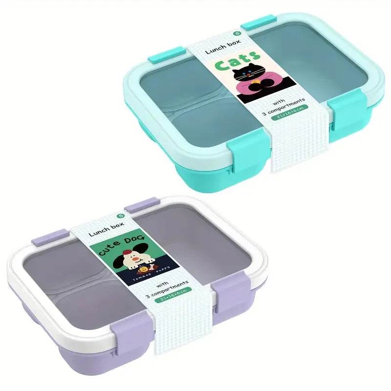 Bento Box Leakproof Lunch Food Storage with Stackable Design Carry Handles Office School for Kitchen Restaurant Use Lunch Box - AIAZ