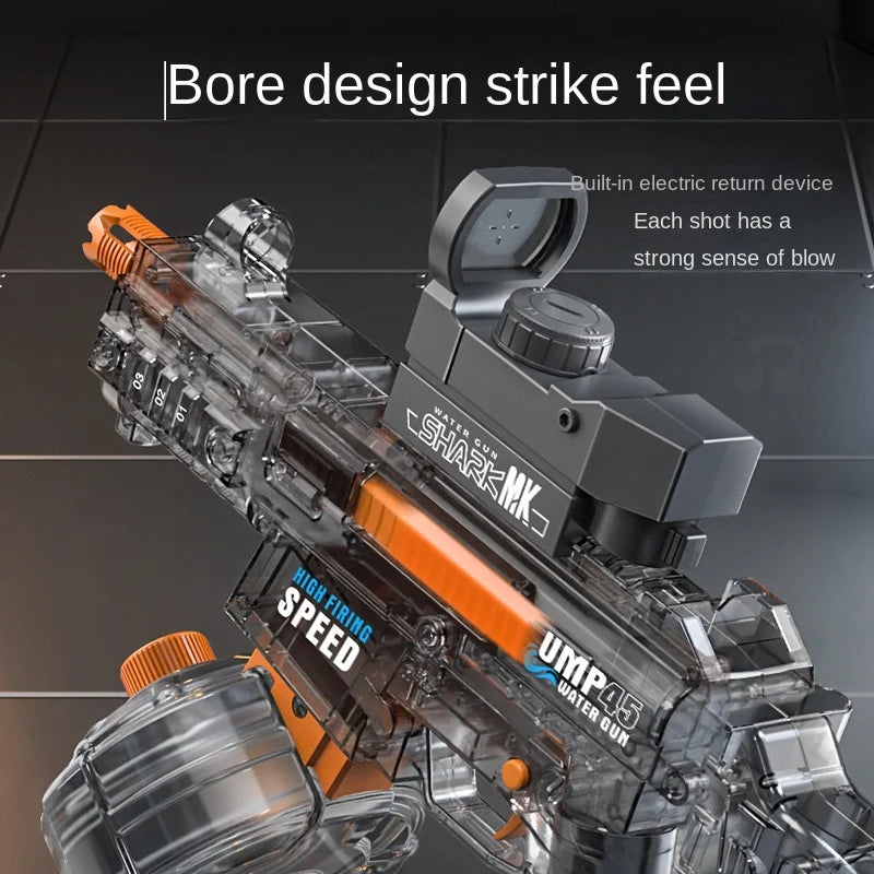 Water Guns Electric For Adults Powerful Squirt Automatic Water Suction Water Blasters Summer Outdoor Beach Toy For Kids Gift