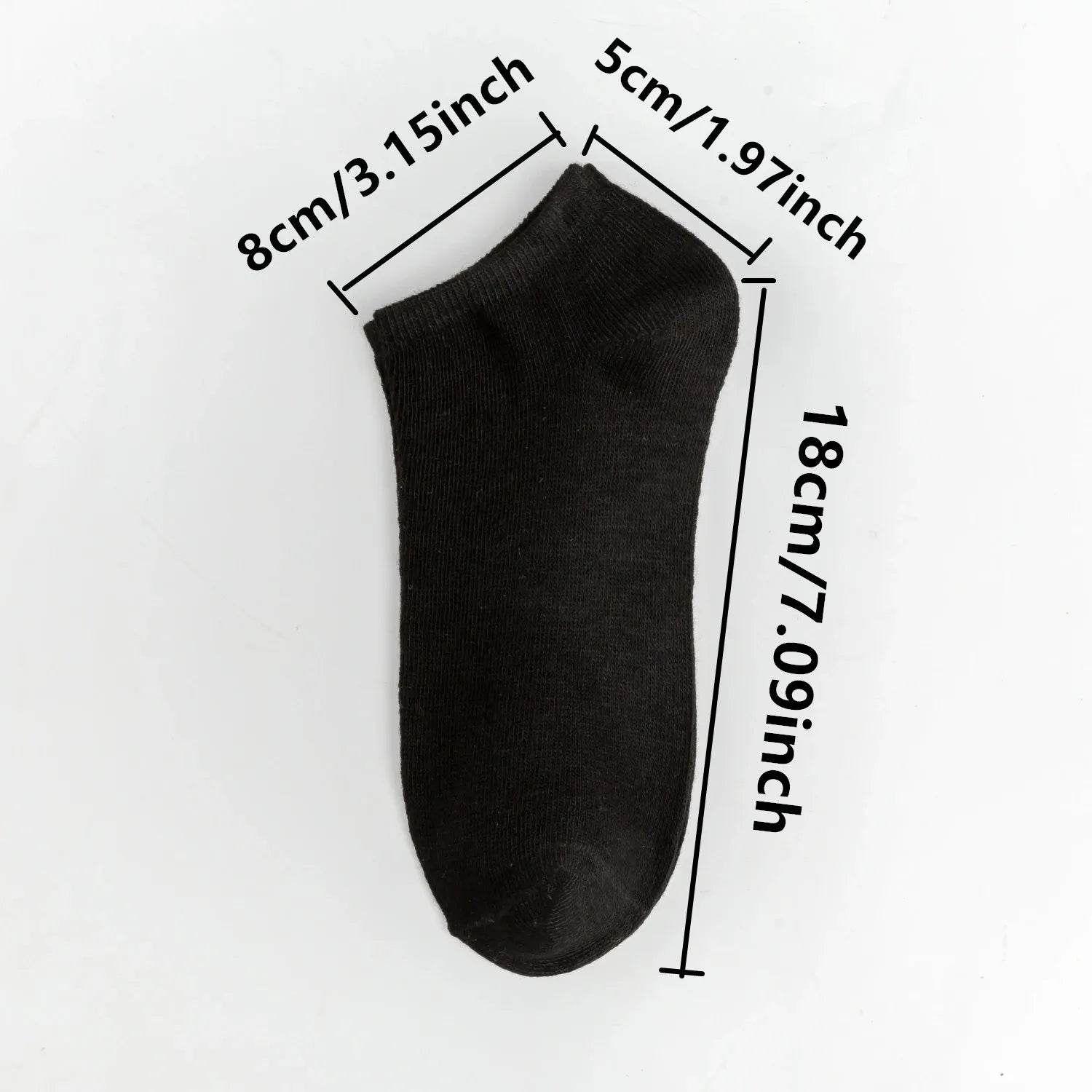 10 pairs/Men's Socks Spring/Summer Thin, Breathable, Soft Polyester Cotton Socks Black Casual Business Ankle Socks Boat Socks Si - AIAZ