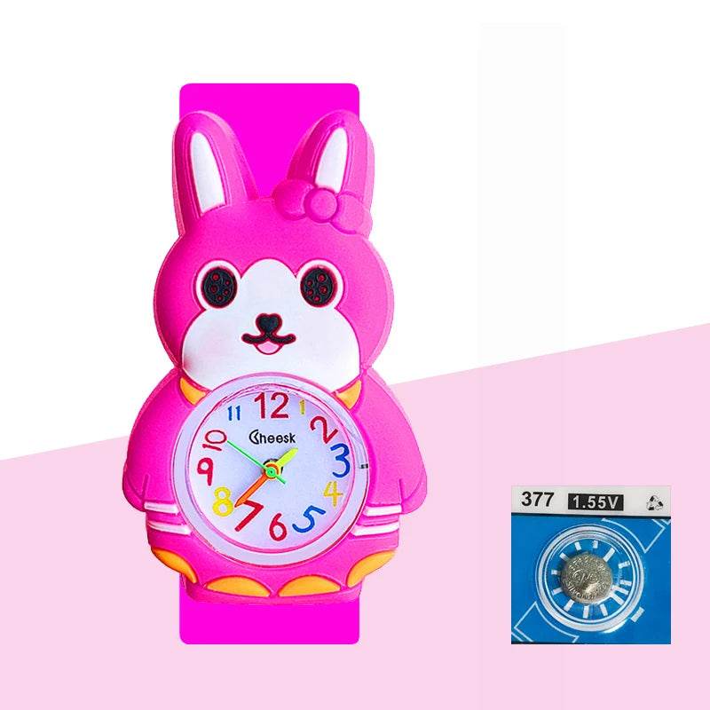 Baby Birthday Gift Children Toys Watches Cartoon Animal Dial Bracelet Kids Watches for Boy Girl 2-15 Years Old Child Clock - AIAZ