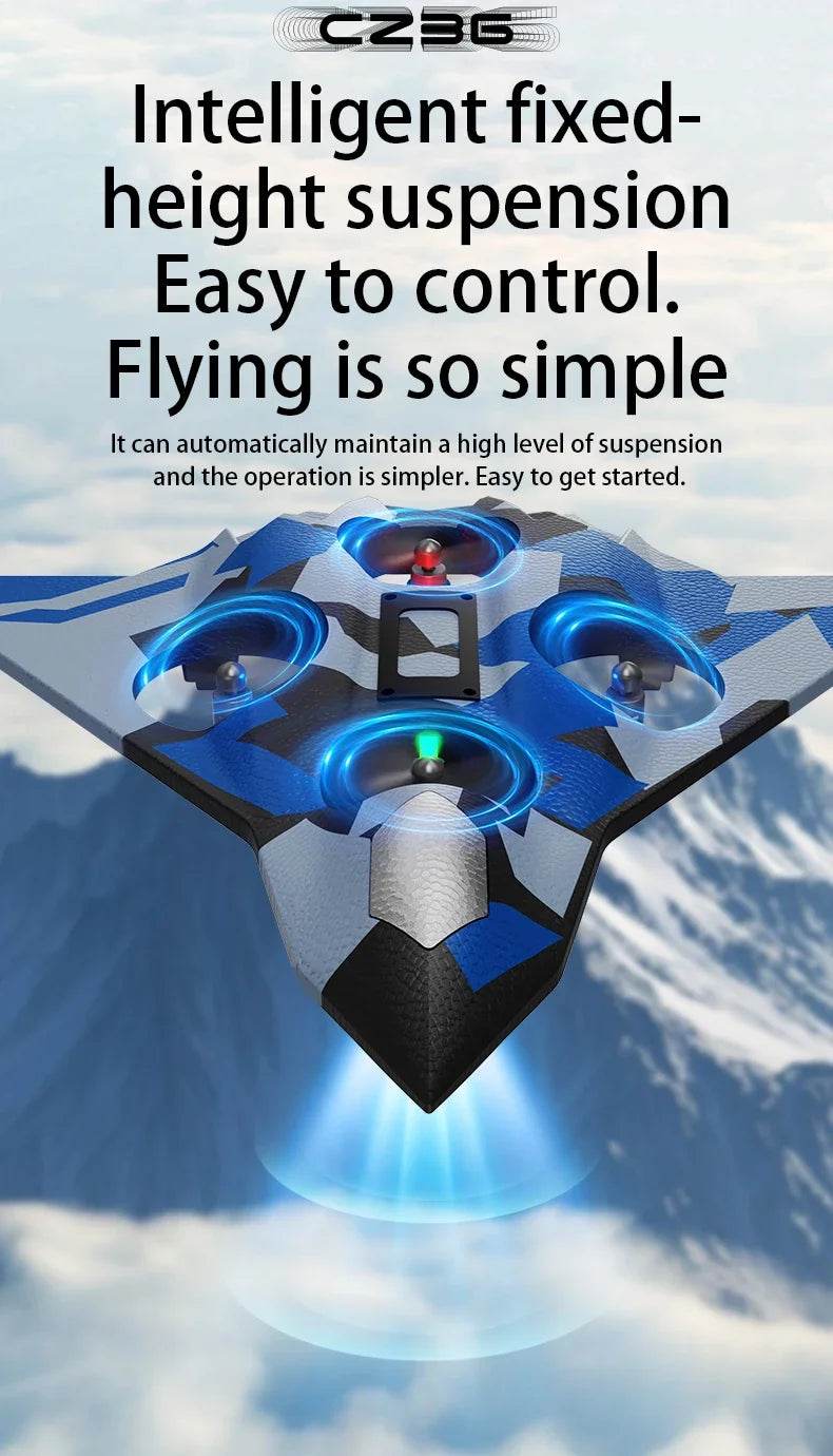 RC Aircraft EPP Foam Stunt Glider Electric Fighter Remote Control Airplane Fall Resistant Plane Toys for Boys Kids CZ01 CZ63 - AIAZ