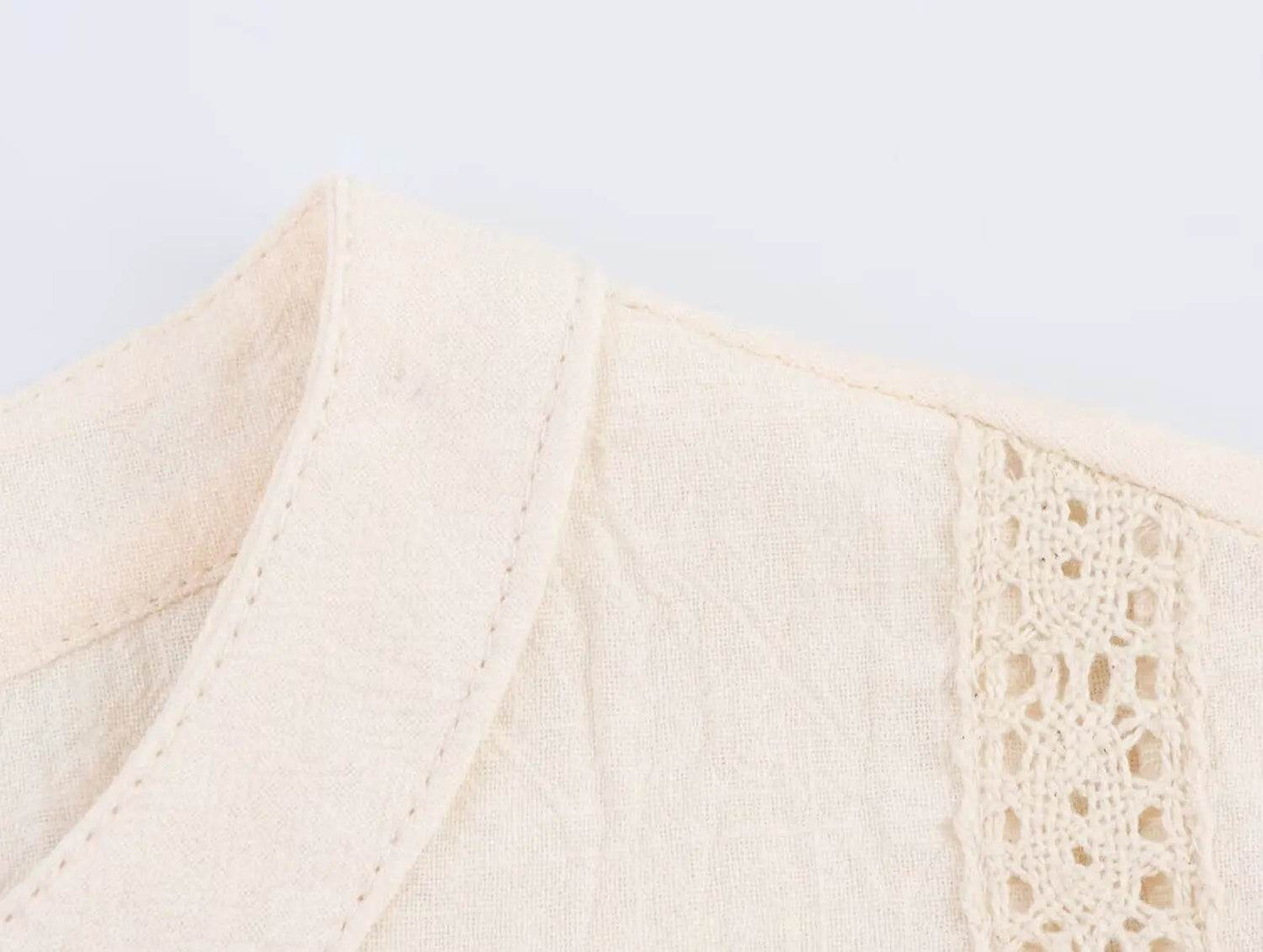 TRAFZR Ruffle Shirt Embroidered Women's Long Sleeve Top Boho Chic Woman Shirts Female Blouse Elegant Oversized Tops 2025 Cotton - AIAZ