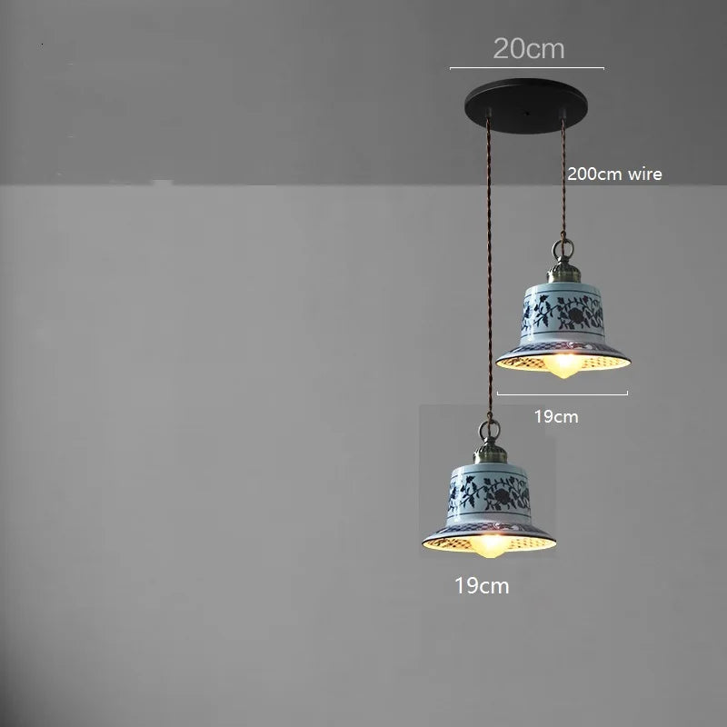 IWHD Modern Simple Ceramic LED Pendant Lamp Home Indoor Decor Lighting Bedroom Restaurant Dinning Living Room Lights Hanglamp