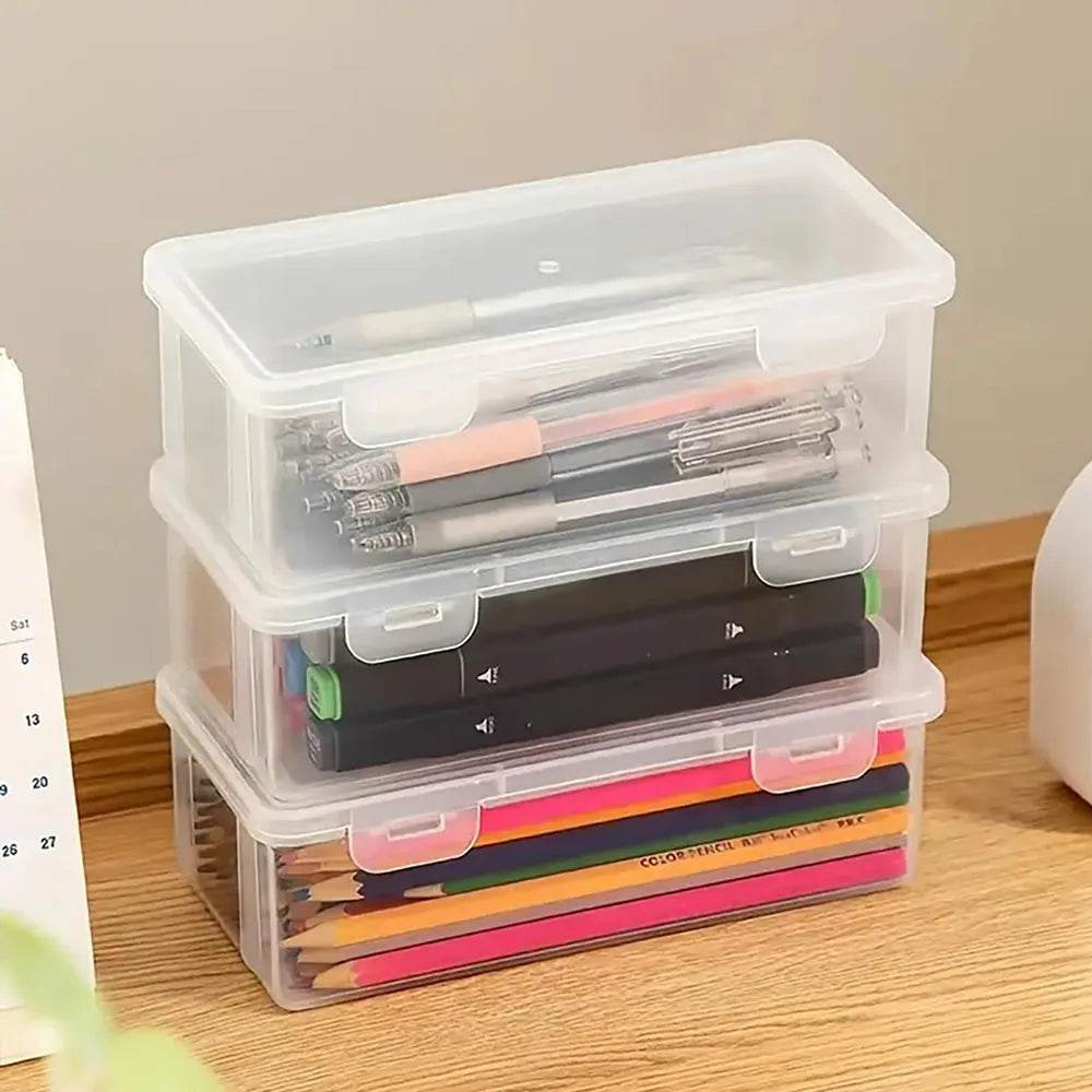 LOLEDE Pencil Cases Useful School Supplies Kawaii Stationery Organizer Bag Astethic Holster DIY Office Pen Box Kits Sacs Pen Box - AIAZ
