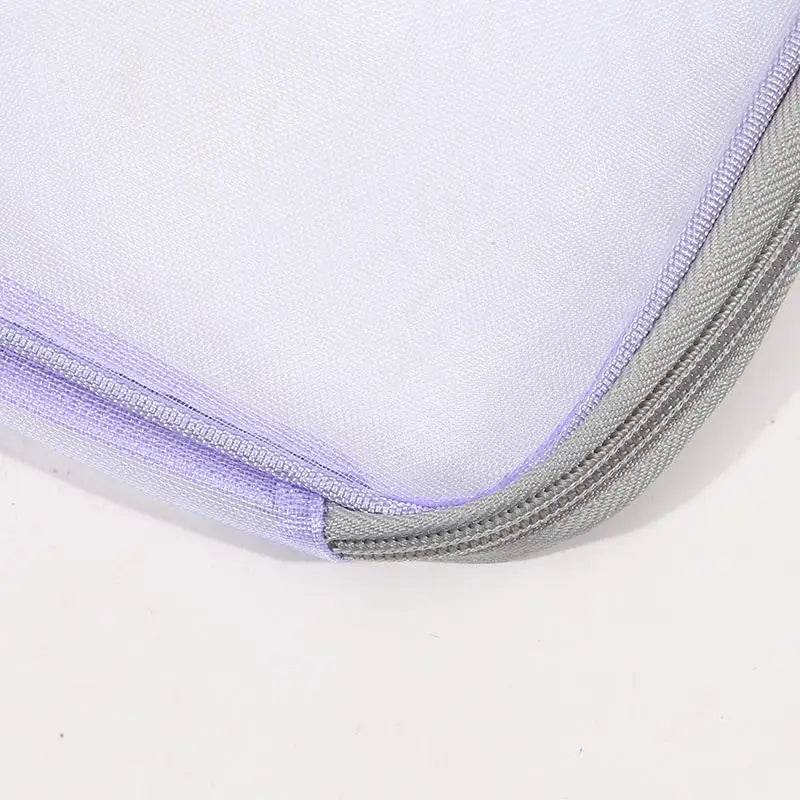 School Office Supplies Stationary Bag Stationery Storage Bag Double-layer Mesh Zipper Bag Large Capacity Organizer Folders - AIAZ