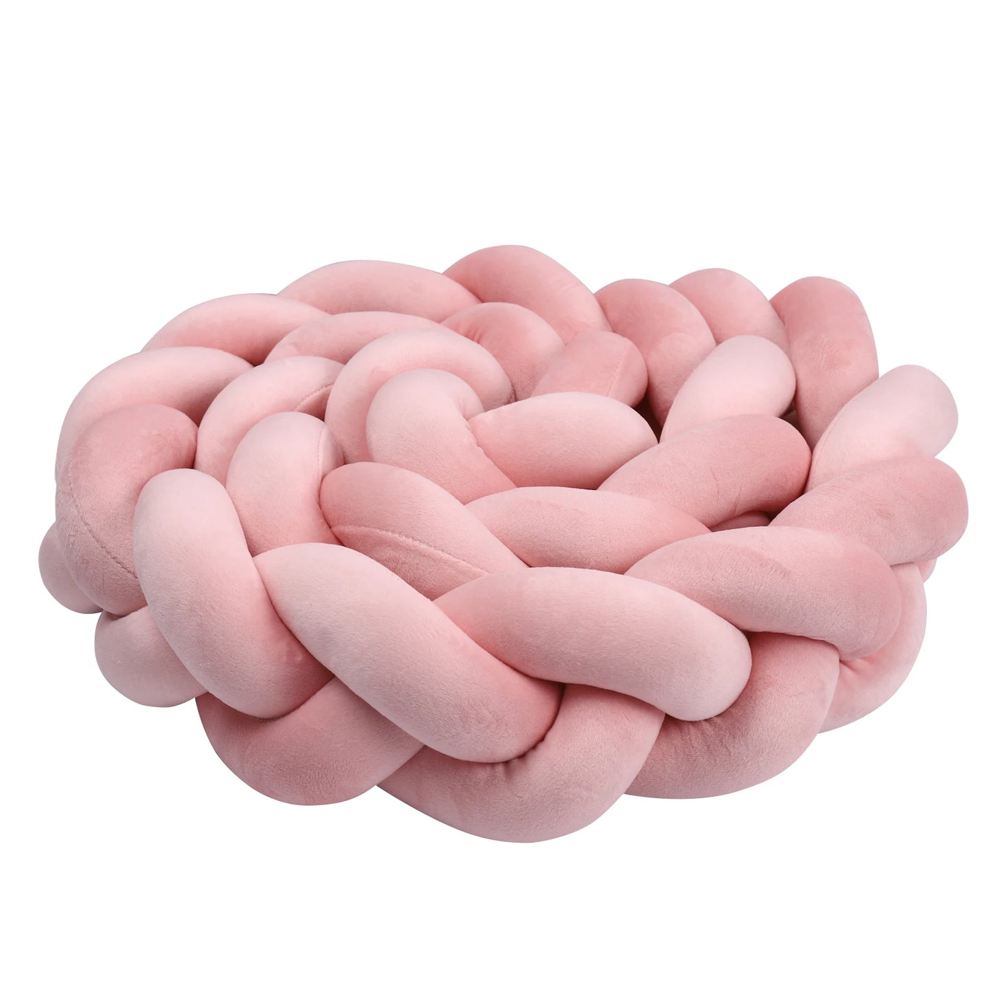 1-4M Newborn Baby Crib Bumper Cot Protector Infant Bedding Set for Babies Boys Girls Braid Knot Pillow Cushion Room Decor