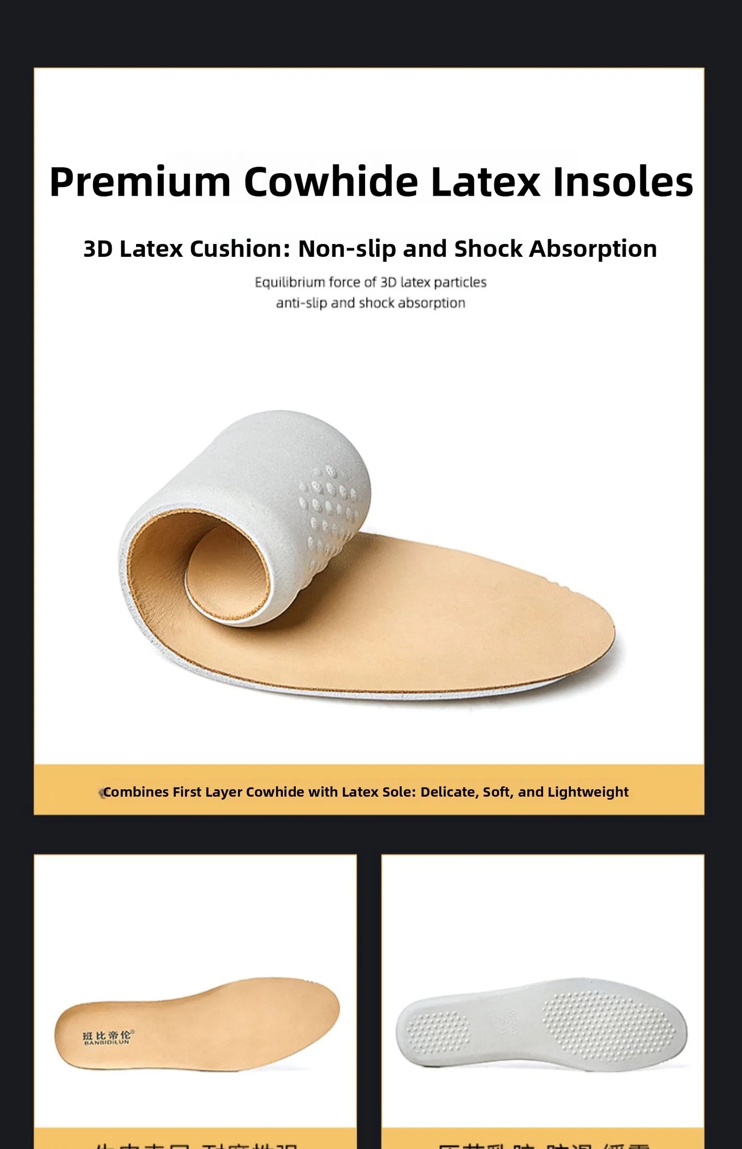 Bambi Deloren Handmade Leather  oes Men's Casual Briti Retro Busin oes Wear-Resistant Lace-Up round Toe Rubber ...