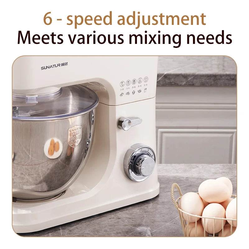 SUNATUR 2000W electric kitchen blender 8L stand mixer machine Egg Beating cream All-in-One Mixer Household Auto Dough Kneading - AIAZ