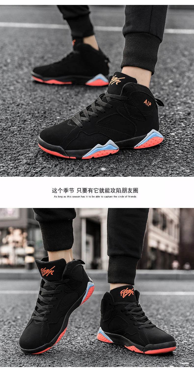 Men Basketball Shoes Fashion Non-slip Mens Casual Sneakers Man Sports High Quality Outdoor Jogging Shoes Boys Athletic Wear Traf - AIAZ