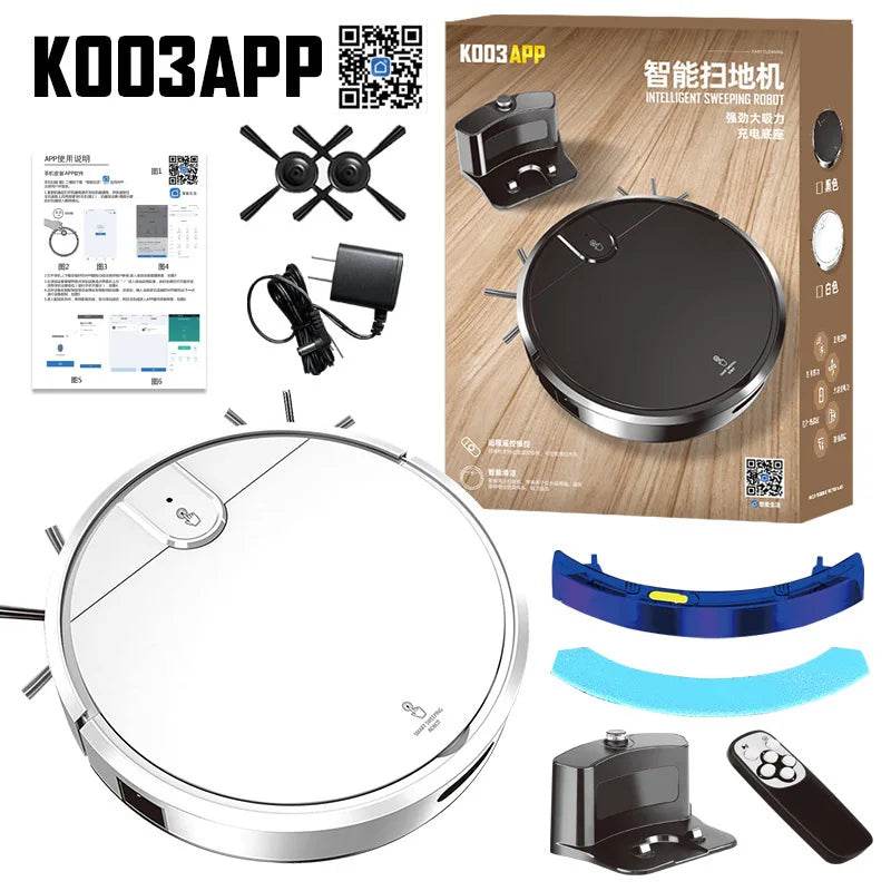 Robot Vacuum Cleaner 2500PA Smart Remote Control Wireless AutoRecharge Floor Sweeping Cleaning appliance Vacuum Cleaner For Home - AIAZ