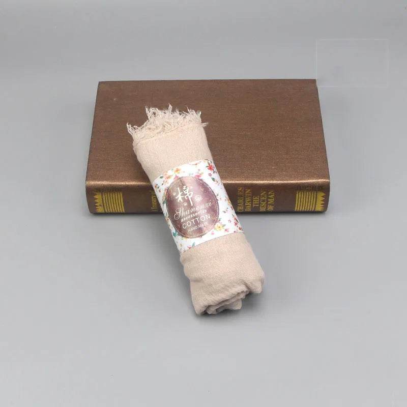 Muslim Hijab For Women Crinkle Hijab Scarf Soft Cotton Solid Color Islamic Bandana Eid Muslim Turban - AIAZ