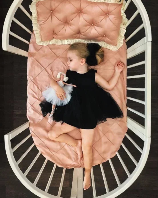 Nordic Multi-functional Height Adjustable Wooden Baby Cribs Kid Bed