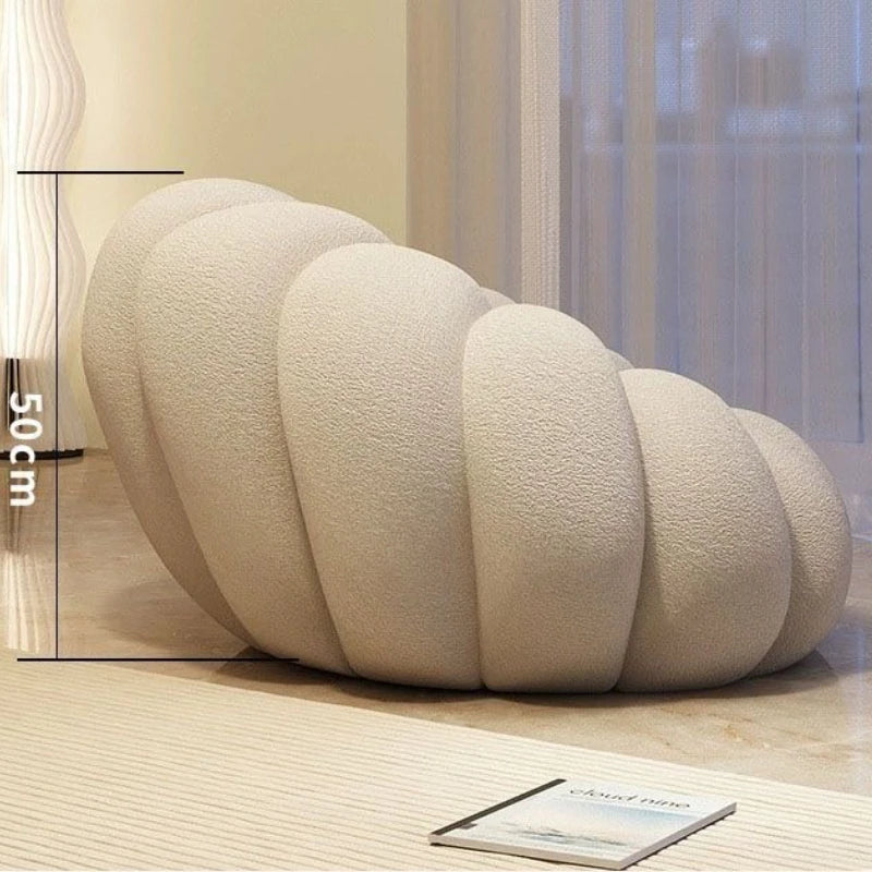 Nordic Lazy People Sofa Cute Pumpkin Cloud Shaped Sofa Chair Balcony Leisure Chair Living Room Single Relaxation Sofa Furniture