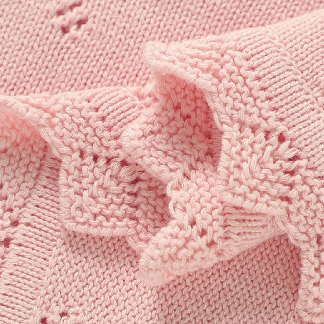 Knitted Baby Blanket Newborn Swaddle Wrap Blankets For Boys Girls 100% Cotton Soft Infant Receiving Blanket Crib Quilt Stuff