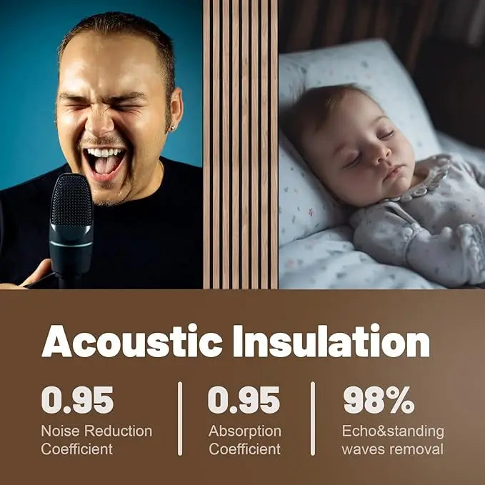 Product on E-commerce Platform Wooden Sound-absorbing Board Upgraded Wood Slat Wall Panels 60x240cm Acoustic Panel