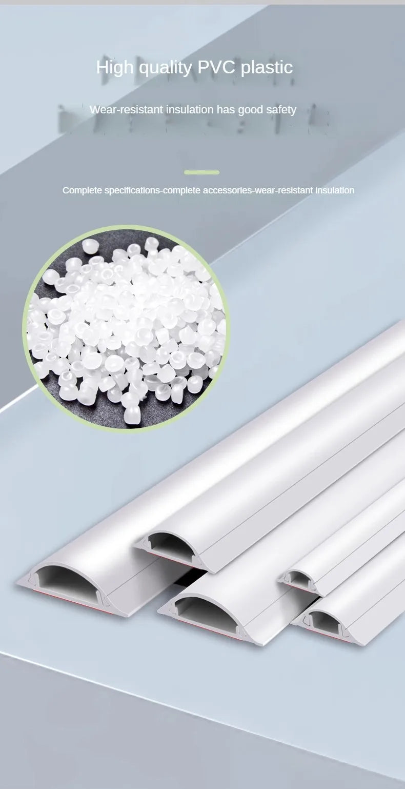 50cm Cord Hider Tv Cable Hider Wall Kit  Wall Cord Concealer Cable Cover Wall Wire Management Cord Covers for Wall Mounted TV