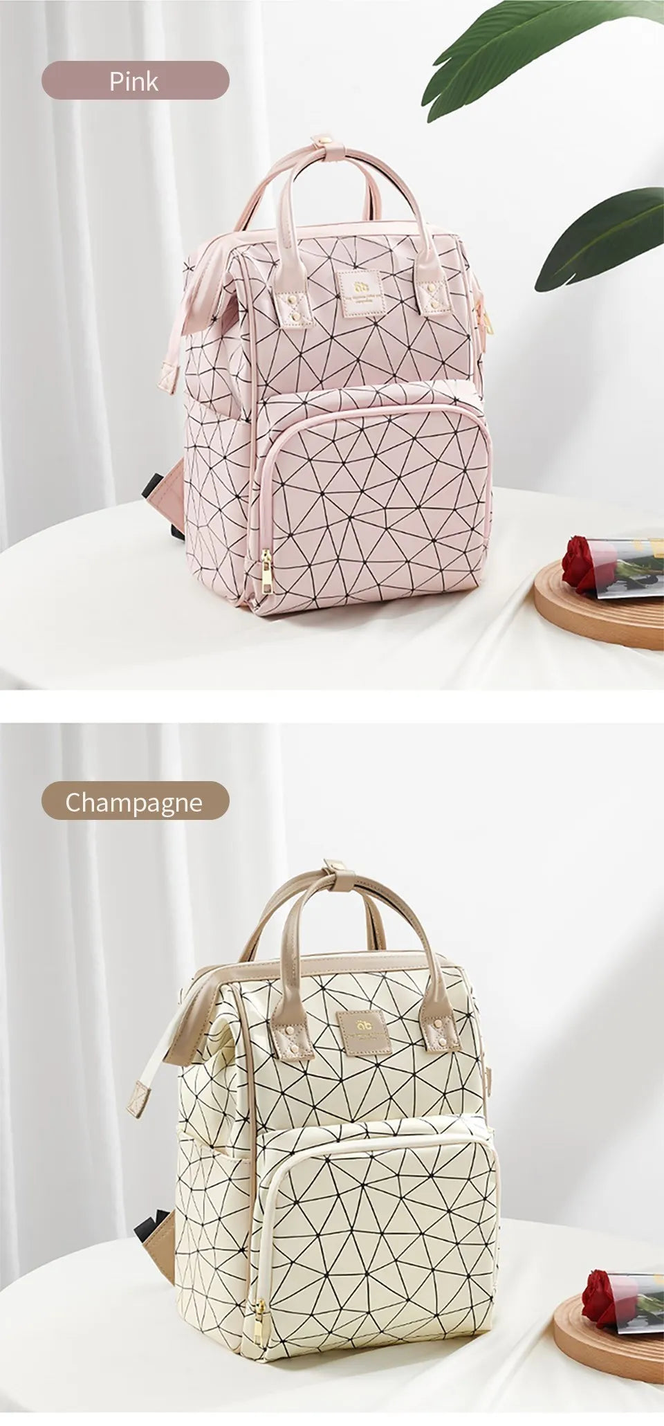 AIBEDILA Mommy Bag Waterproof Large Capacity Fashionable and High Quality Supplies Supplies for Pregnant Women Babies Backpacks