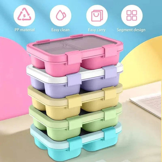 Bento Box Leakproof Lunch Food Storage with Stackable Design Carry Handles Office School for Kitchen Restaurant Use Lunch Box - AIAZ