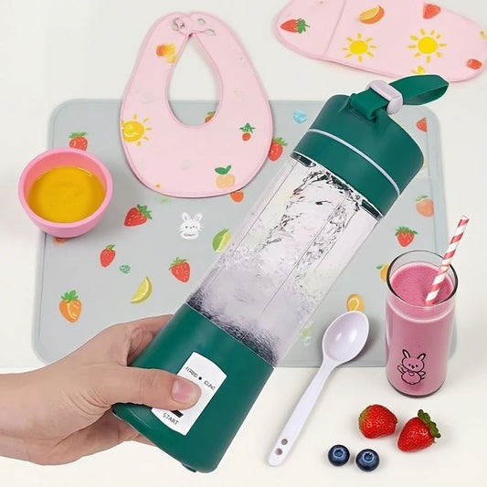 Portable Baby Food Blender, USB Rechargeable Mini Blender for Homemade Infant Puree, Fruit Juice, Smoothie Maker
