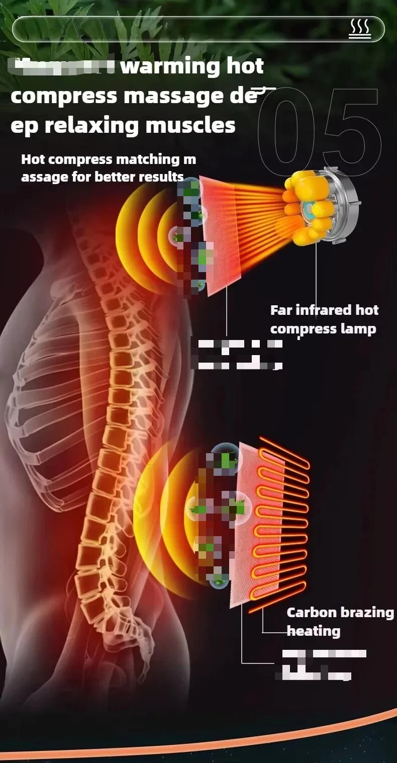 Electric Full Body Massage Mattress With Heating Hand Control Shoulder Neck Waist Airbag Back Kneading vibration Massage Cushion