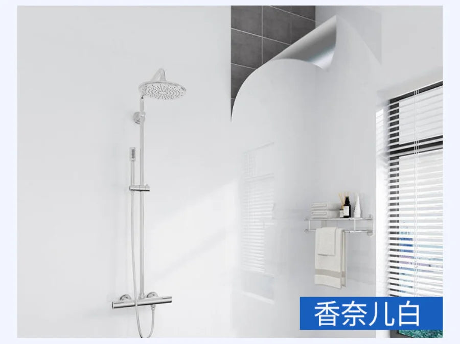 20 Meters Adhesive Wallpaper Bathroom Waterproof Stickers Toilet Wall Renovation Formaldehyde-Free Kitchen Decor Wall Stickers