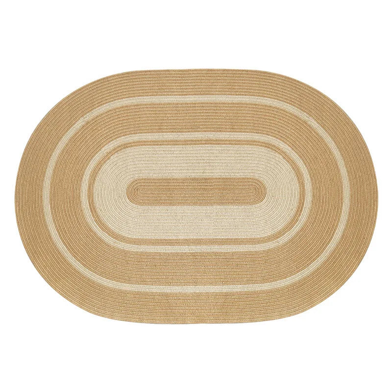 Living Room Carpet Home Decoration Natural Jute Hand Woven Bedroom Rug Fashion Minimalism Wear-resistant Durable Breathable Mat