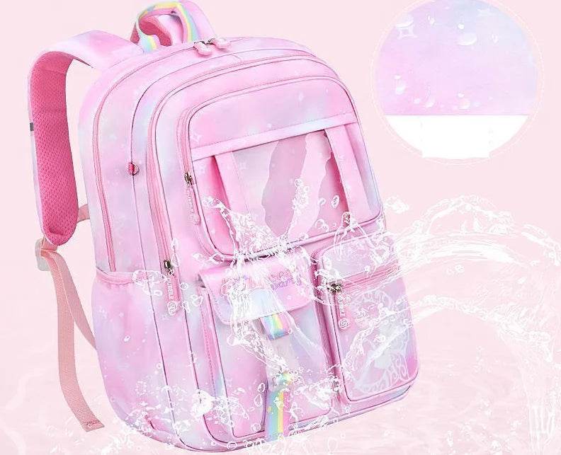 School Rolling backpack Bags school wheeled backpack for girls kids School trolley bag for girls school bag wheels for girls - AIAZ